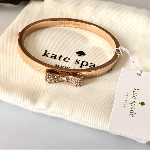 kate spade Jewelry - Kate Spade rose gold bow bracelet